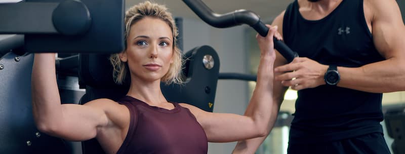 Modern fitness club facilities at mysite-name showing squash courts and training areas